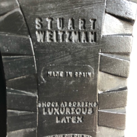 STUART WEITZMAN Loafers Black Suede Schooldays Penny Chunky oxfords platforms - Picture 11 of 16